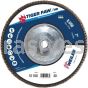Weiler 51168 7" Tiger Paw Super High Density Flap Disc Flat Type 27 Phenolic Backing 40 Z 5/8"-11 UNC Nut