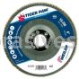 Weiler 51175 6" Tiger Paw Abrasive Flap Disc Angled Type 29 Phenolic Backing 40 Z 7/8" Arbor Hole