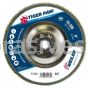 Weiler 51181 6" Tiger Paw Abrasive Flap Disc Angled Type 29 Phenolic Backing 80 Z 5/8"-11 UNC Nut