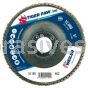 Weiler 51195 5" Tiger Paw Super High Density Flap Disc Flat Type 27 Phenolic Backing 40 Z 7/8" Arbor Hole