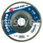 Weiler 51196 5" Tiger Paw Super High Density Flap Disc Flat Type 27 Phenolic Backing 60 Z 7/8" Arbor Hole