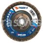 Weiler 51228 4-1/2" Tiger X Flap Disc Flat Type 27 Phenolic Backing 80 Z 5/8-11" Arbor Hole