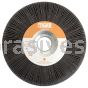Weiler 53287 6" x 1" Tiger Coated Abrasive Flap Wheel 1" Arbor Hole 80 AO