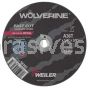 Weiler 56163 4" x 1/4" WOLVERINE Type 1 Snagging Wheel A36T 3/8" AH