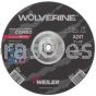 Weiler 56423 9" x 1/8" WOLVERINE Type 27 Cut/Grind Combo Wheel A24T 5/8"-11 Nut
