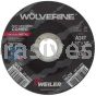 Weiler 56430 4-1/2" x 1/8" Wolverine Type 27 Cut/Grind Combo Wheel A24T 7/8" AH
