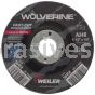 Weiler 56464 4-1/2" x 1/4" Wolverine Type 27 Grinding Wheel A24R 7/8" AH