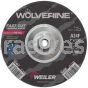 Weiler 56468 7" x 1/4" Wolverine Type 27 Grinding Wheel A24R 5/8"-11 Nut