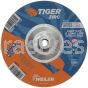 Weiler 58074 7" x 1/4" TIGER ZIRC Type 27 Grinding Wheel Z24T 5/8"-11 Nut