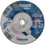 Weiler 58120 4-1/2" x 1/4" TIGER INOX Type 27 Grinding Wheel INOX24R 5/8"-11 Nut