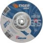 Weiler 58124 7" x 1/4" TIGER INOX Type 27 Grinding Wheel INOX24R 5/8"-11 Nut