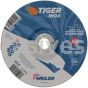 Weiler 58125 7" x 1/4" TIGER INOX Type 27 Grinding Wheel INOX24R 7/8" AH