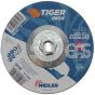 Weiler 58128 6" x 1/4" TIGER INOX Type 27 Grinding Wheel INOX24R 5/8"-11 Nut