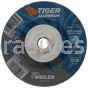 Weiler 58226 4-1/2" x 1/4" TIGER ALUMINUM Type 27 Grinding Wheel ALU24R 5/8-11 Nut