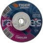 Weiler 58326 4-1/2" x 1/4" TIGER CERAMIC Type 27 Grinding Wheel CER24R 5/8-11 Nut