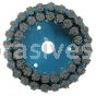 Weiler 85996 6" Maximum Density Nylox Disc Brush 80 SC Crimped Rectangular Fill