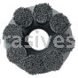 Weiler 86112 Burr-Rx 4" Shell-Mill Holder Disc Brush .026/120 CG Crimped Fill