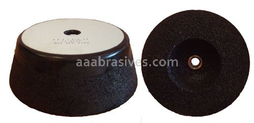 4/3x2x5/8-11 Flaring Cup Grinding Wheel T-11 Resin Bond Z14R Zirconium