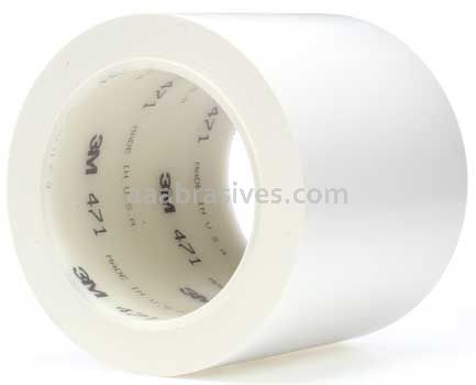 3M™ 7000047476 Vinyl Tape 471 White 4" x 36 yards
