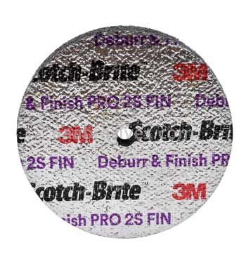 3M&trade; Scotch-Brite&trade; 7100143462 2 x 3/4 x 1/4 2S FIN Deburr and Finish PRO Unitized Wheel