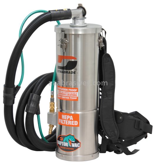 Dynabrade Raptor Vac 61472 Pneumatic Vacuum System, Backpack Style