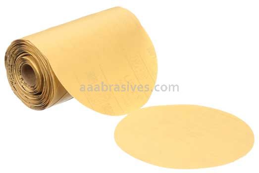 3M™ 7000118107 6" P360 Grit A-wt 216U Stikit™ Gold Paper Disc Roll