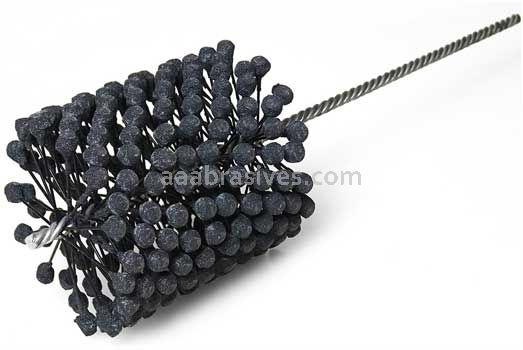 Weiler 34289 CrossFlex Heavy Duty Bore Brush 5 Diameter 320 SC Grit
