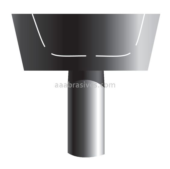 A-32, 1x5/8x1/4"sk, Mounted Point, Vitrified, PA/O
