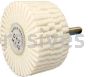 Wendt Abrasives 120796 Mounted Felt Polishing Flap Brush 3" x 2" x 1/4" shank Soft D2/H25 Ex-Flexible