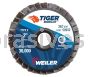 Weiler 50932 - 2" 36Z, BobCat Abrasive Flap Disc, Flat, Plastic Backing - 012382509323