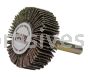 Weiler 52229 - 1-1/2" x 1/2" 1/4" Stem, 120AO, Tiger Coated Abrasive Flap Wheel - 012382522292