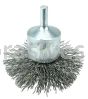 Weiler 10040 2-3/4" Circular Flared Crimped Wire End Brush .020" Steel Fill