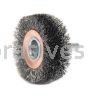 Weiler 17619 2" Wide Face Stem-Mounted Crimped Wire Wheel .0118" Steel Fill 1/4" Stem