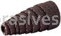 3/4 x 1-1/2 x 3/16 60 Grit Merit A/O Full-Tapered Spiral Rolls