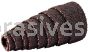 3/4 x 1-1/2 x 3/16 80 Grit Merit A/O Full-Tapered Spiral Rolls