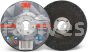 3M&trade; 7100141079 4-1/2 x 1/4 x 7/8 Type 27 Silver Depressed Center Grinding Wheel 87453