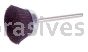 Osborn 1” Miniature Cup 1/8” Stem Dia Soft Bristle #75783