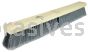 Weiler 44581 24" Contractor Floor Broom Flagged Grey Border with Stiff Black Polypropylene Center Includes Brace