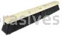 Weiler 70068 24" Medium Sweep Floor Brush Horsehair & Polystyrene Border with Black Polypropylene