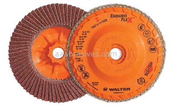 Walter 15R604 6 x 7/8 40 Grit Enduro-Flex&trade; Flap Discs