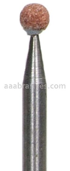 Norton B124 1/8" Ball Gemini 38A M/F/A5 1/8 x 1-1/2 Vitrified Bond Mounted Points - B Shapes