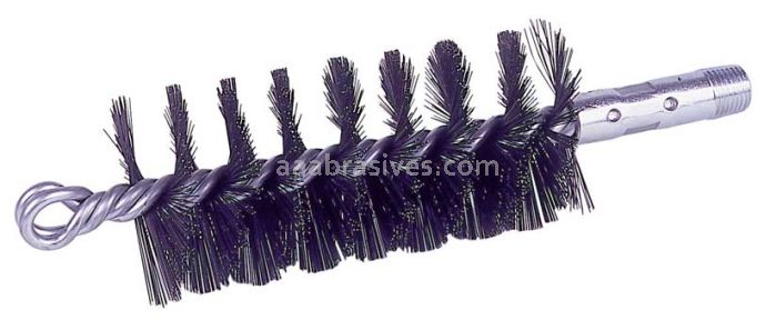 Weiler 44137 3-1/2" Single Spiral Flue Brush .012 Steel Fill