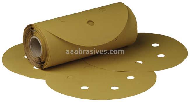 3M™ 7010359457 6” P120 Grit Stikit™ Gold Film Disc Roll Dust Free