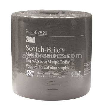 3M&trade; 7000028496 8 x 20 ft Scotch-Brite&trade; Multi-Flex Abrasive Sheet Roll