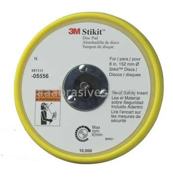 3M™ 7000119808 6 x 3/8 x 5/16-24 Stikit™ External Low Profile Disc Pad 05556