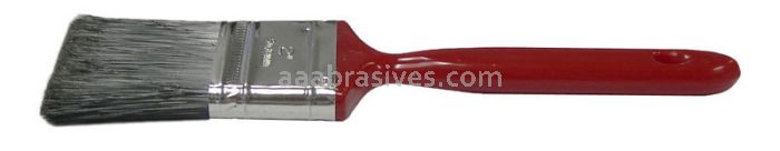 Weiler 40167 - 2-1/2" Industrial Varnish Brush, Black Polyester, 2-1/4" B.L., Red Plastic Handle - 012382401672