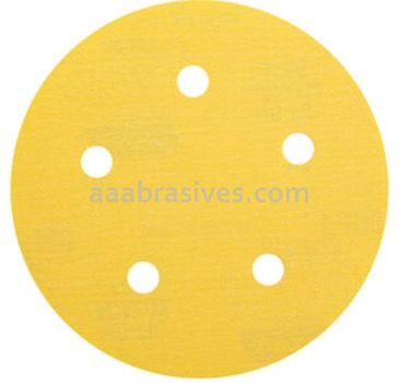 Norton Abrasives 66623307111 5" P120 Grit C-wt Gold Reserve A296 Vac Paper Hook and Loop Discs