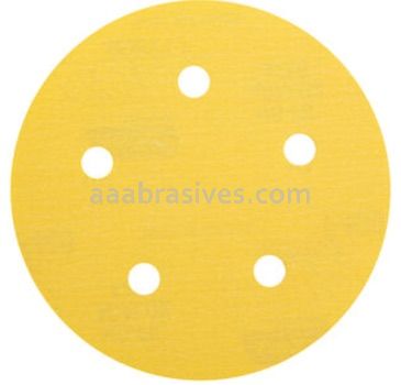Norton Abrasives 66623307114 5" P320 Grit C-wt Gold Reserve A290 Vac Paper Hook and Loop Discs