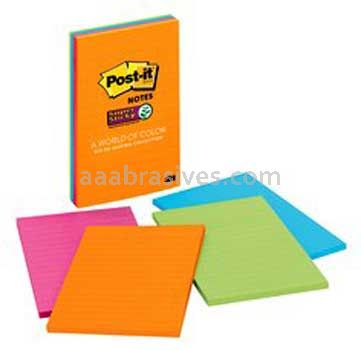 Post-it™ Super Sticky Notes 4621-SSAU 4 in x 6 in Rio de Janeiro Collection 3M 7100045378