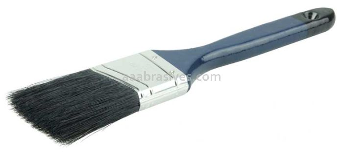 Weiler 40008 2" Angled Sash Brush Black China Bristle 2-1/4" Trim Length Blue Foam Handle